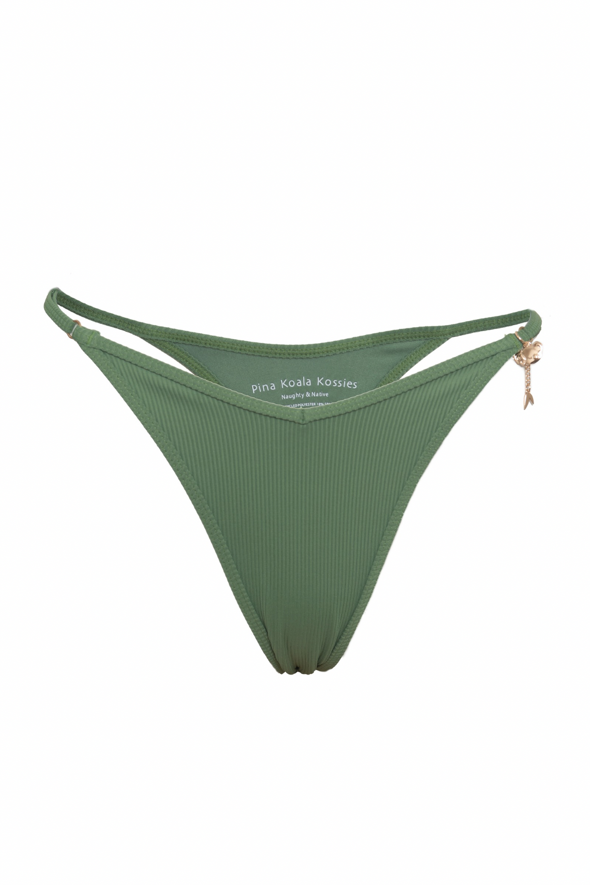 Ribbed Bikini Bottom - Gum Drop