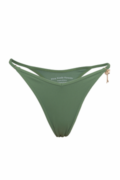 Ribbed Bikini Bottom - Gum Drop