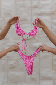 Ruched Bralette Bikini Top - Grevillea Baby