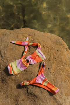 Y Thong Bikini Bottom - Snake Sorbet