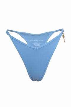 Ribbed Bikini Bottom - Blue Tongue