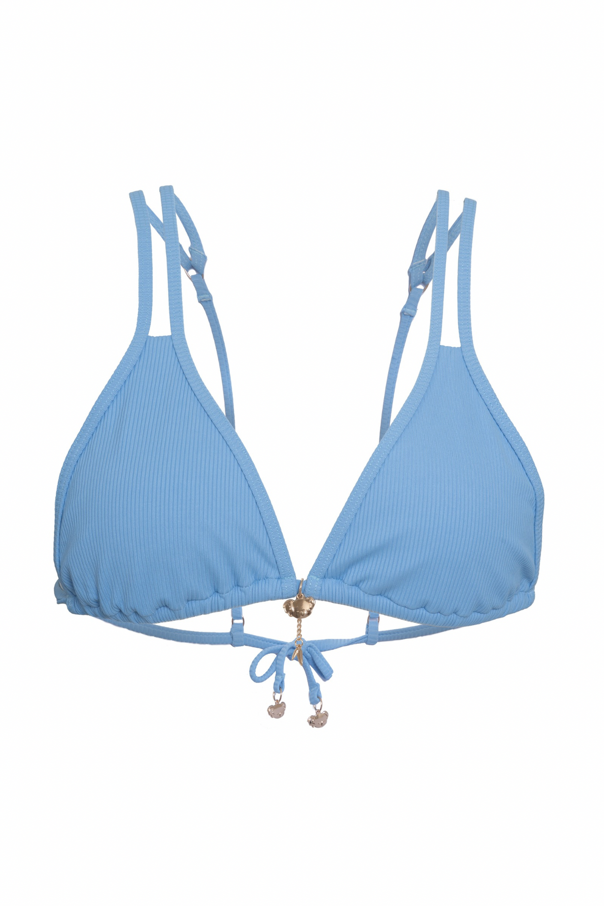 Ribbed Bikini Top - Blue Tongue