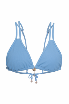 Ribbed Bikini Top - Blue Tongue