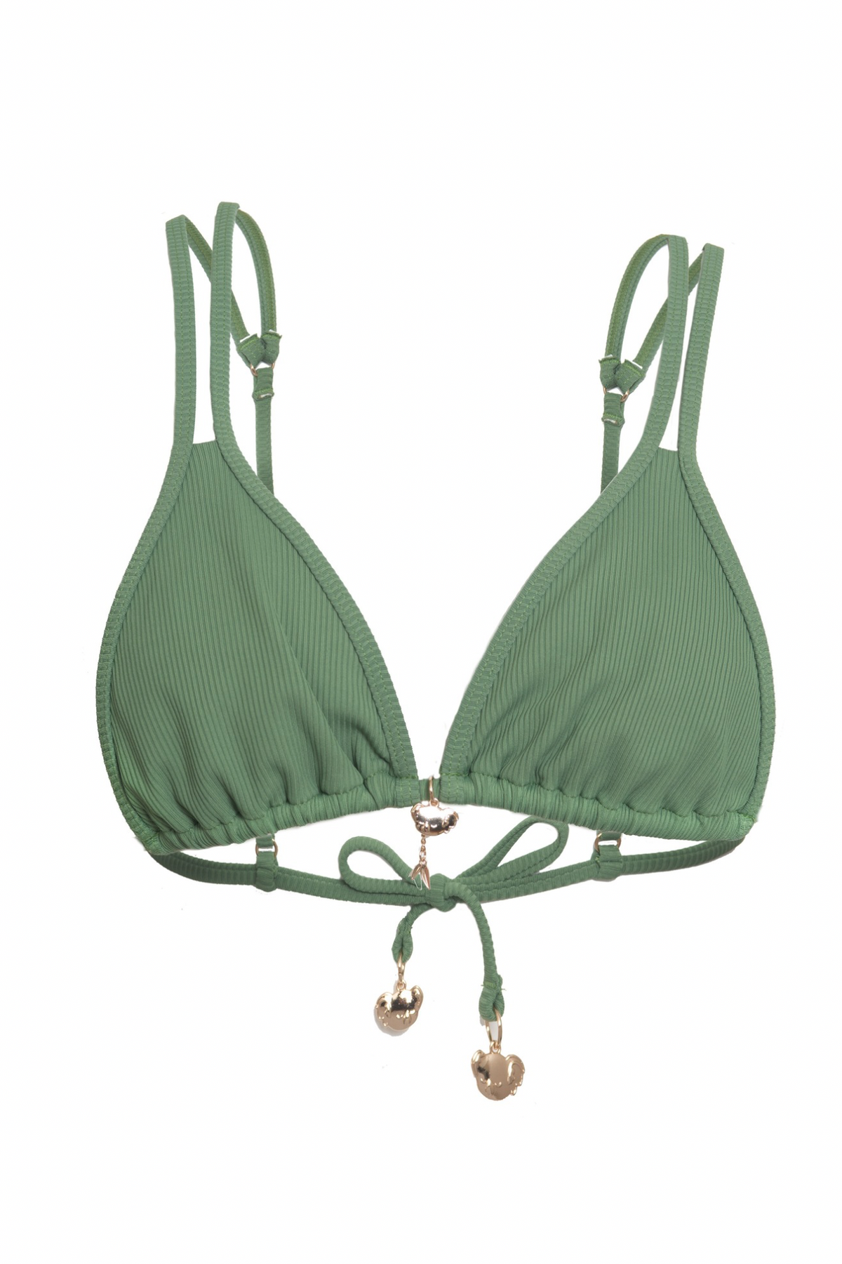 Ribbed Bikini Top - Gum Drop