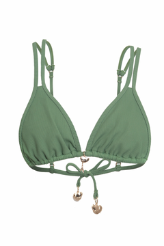 Ribbed Bikini Top - Gum Drop